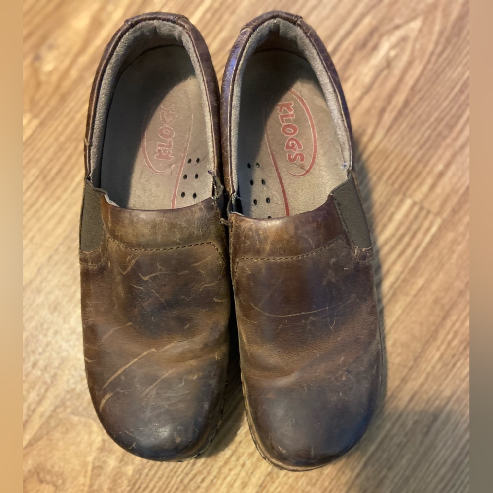 Klogs Brown clog sz 10